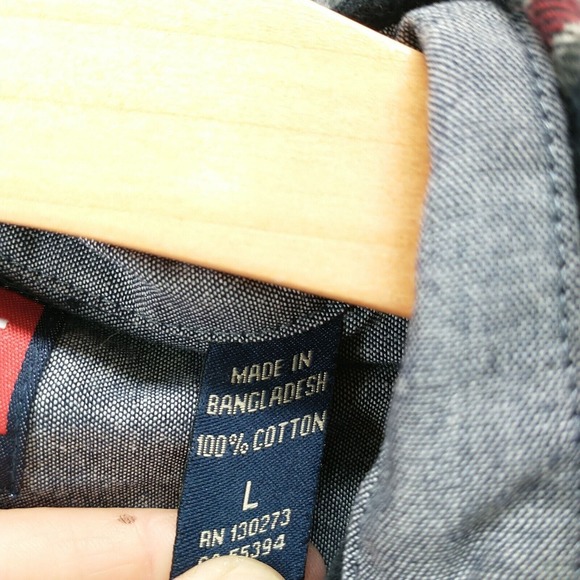 Wrangler Originals Men's Button-Up Flannel Shirt Multi Large Long Sleeve Check - Picture 9 of 12